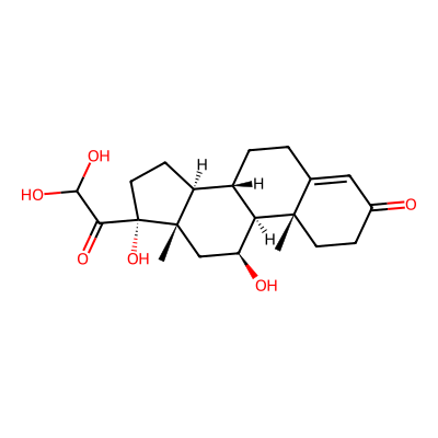 Chemical structure of 17-Dehydro-21-Hydroxy Hydrocortisone