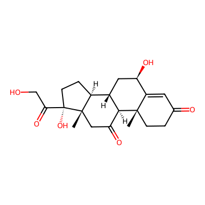 Chemical structure of 6b-Hydroxycortisone