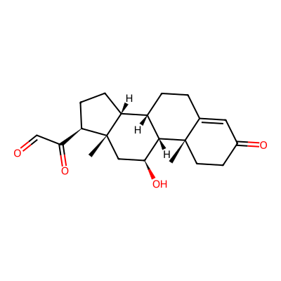 Chemical structure of 21-Dehydrocorticosterone