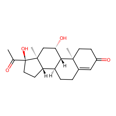 Chemical structure of Hydrocortisone Impurity L
