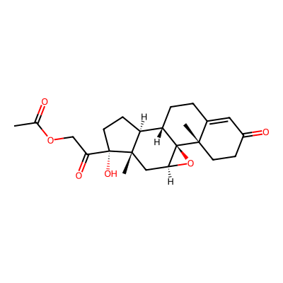 Chemical structure of Epoxyhydrocortisone Acetate