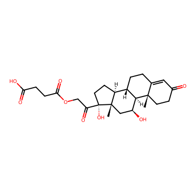Chemical structure of Hydrocortisone 21-Hemisuccinate