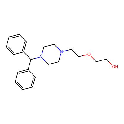 Chemical structure of Deschloro Hydroxyzine