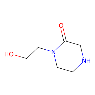 Chemical structure of 1-(2-hydroxyethyl)piperazin-2-one
