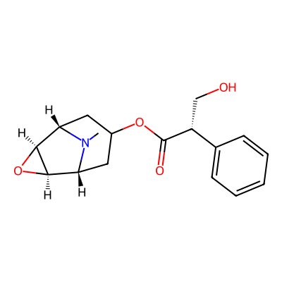 Chemical structure of Hyoscine API