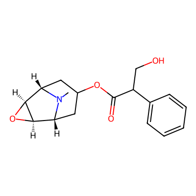 Chemical structure of Atroscine