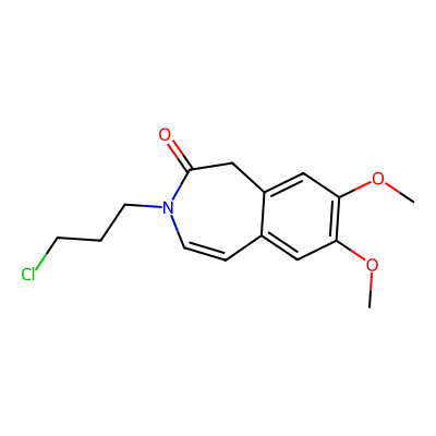 Chemical structure of Ivabradine chloro Impurity