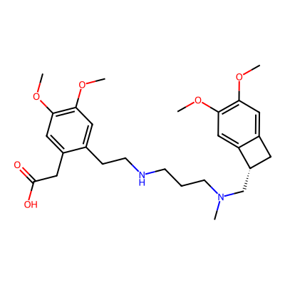 Chemical structure of Ivabradine Open Ring