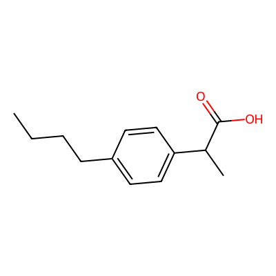 Chemical structure of Ibuprofen EP Impurity B