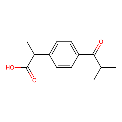 Chemical structure of Ibuprofen EP impurity J