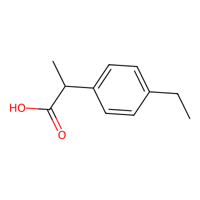 Chemical structure of Ibuprofen EP Impurity N