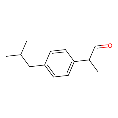 Chemical structure of 2-(4-Isobutylphenyl)propanal