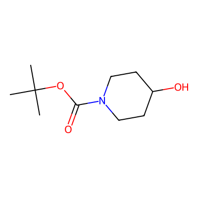 Chemical structure of 1-Boc-4-hydroxypiperidine