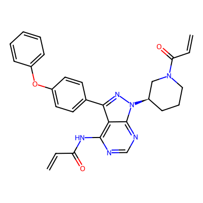 Chemical structure of Ibrutinib Diamide impurity