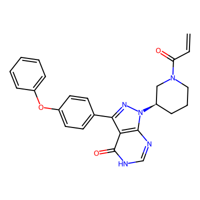 Chemical structure of Ibrutinib Hydroxy