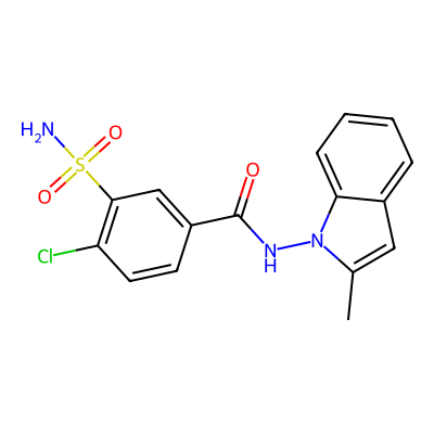 Chemical structure of Indapamide EP Impurity B