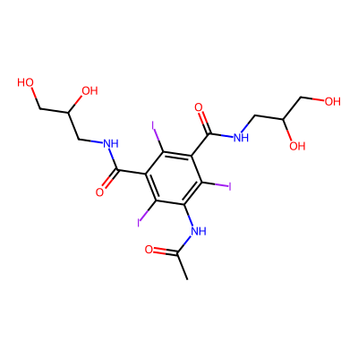 Chemical structure of Iohexol Impurity A