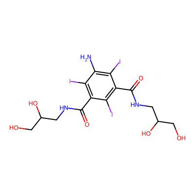 Chemical structure of Iohexol Impurity J