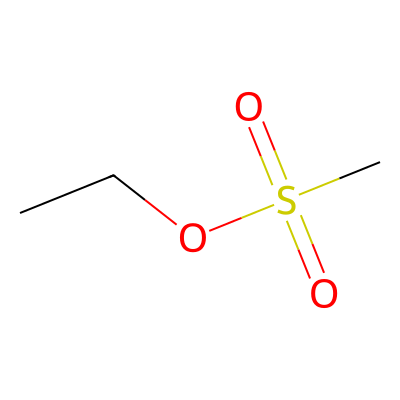 Chemical structure of Ethyl methanesulfonate