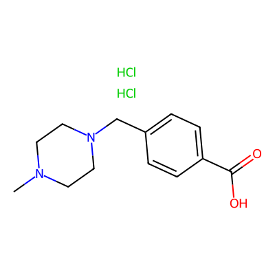 Chemical structure of Imatinib Carboxylic Impurity