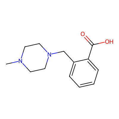 Chemical structure of 2-(4-Methylpiperazin-1-ylmethyl)benzoic Acid