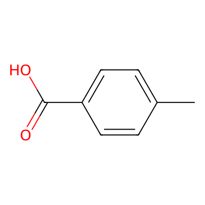 Chemical structure of 4-Methylbenzoic acid