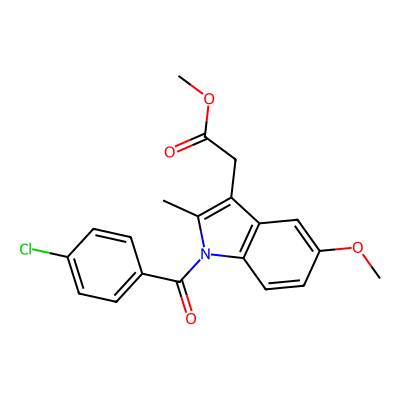 Chemical structure of Indomethacin EP Impurity H