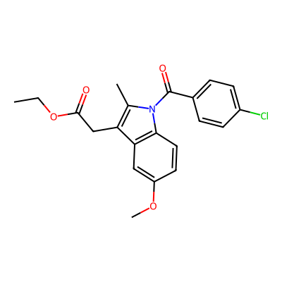 Chemical structure of Indomethacin EP Impurity I