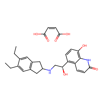 Chemical structure of Indacaterol Maleate