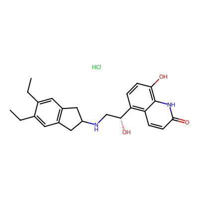 Chemical structure of Indacaterol Maleate Impurity 01