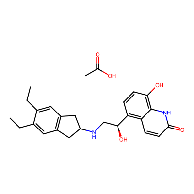 Chemical structure of Indacaterol Acetate