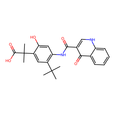 Chemical structure of Ivacaftor Carboxylic Acid