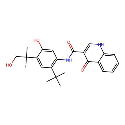 Chemical structure of Hydroxy Methyl Ivacaftor