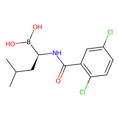 Chemical structure of Ixazomib Desglycine Impurity