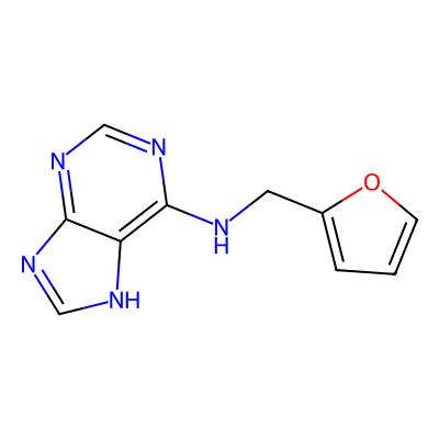 Chemical structure of Kinetin