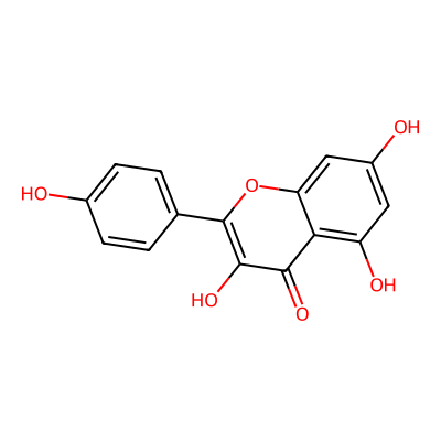 Chemical structure of Kaempferol