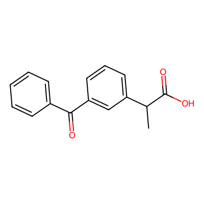 Chemical structure of Ketoprofen