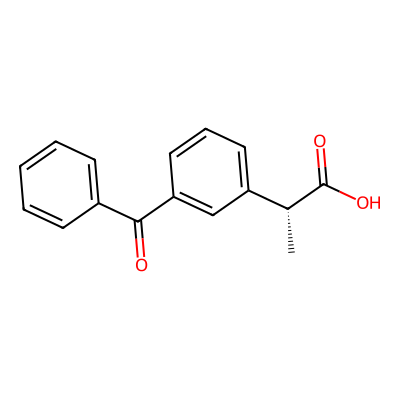 Chemical structure of L-Ketoprofen