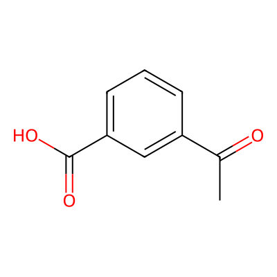 Chemical structure of 3-Acetylbenzoic Acid