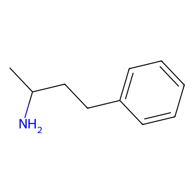 Chemical structure of 2-Amino-4-phenylbutane