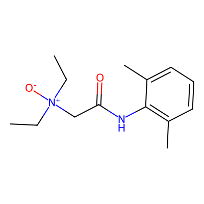 Chemical structure of Lidocaine N-Oxide