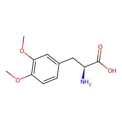 Chemical structure of Levodopa L-Veratryl glycine Impurity