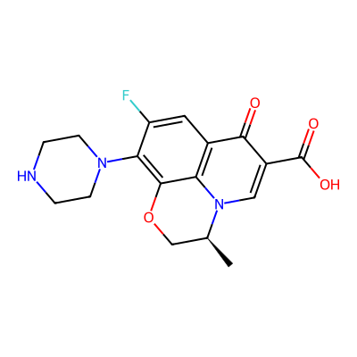Chemical structure of Levofloxacin Impurity A