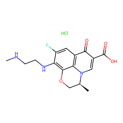 Chemical structure of Levofloxacin Related Compound E