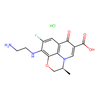 Chemical structure of Levofloxacin Diamine Impurity