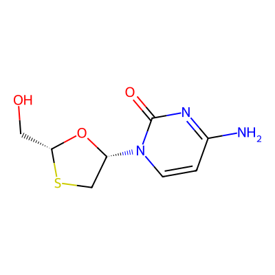 Chemical structure of Lamivudine