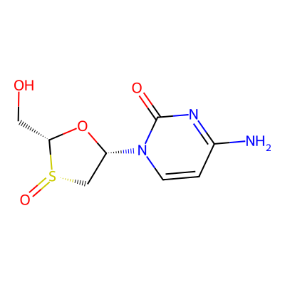 Chemical structure of Lamivudine (R)-Sulfoxide