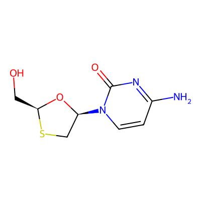 Chemical structure of ent-Lamivudine
