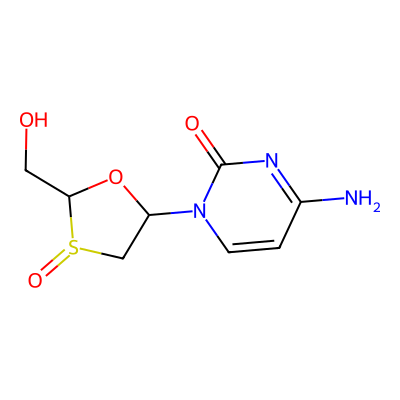 Chemical structure of Lamuvidine S-Sulfoxide