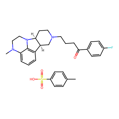 Chemical structure of Lumateperone Tosylate